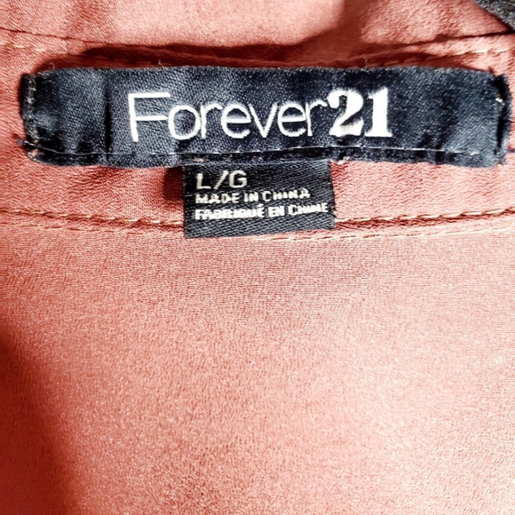 Forever 21 - Button Up Sleeveless Blouse - Mauve - Picture 4 of 4